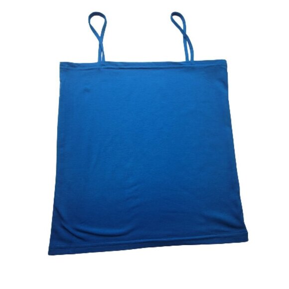 BLUE Spaghetti Strap Camisole Sky Blue Tank Top - New Without Tags- One Size - Picture 2 of 10